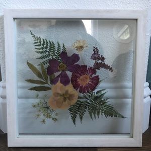 Printed floral frame